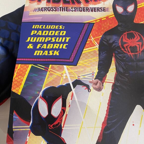 Marvel Spider-Man Across the Spider-Verse Miles Morales Halloween Costume Size S - Picture 4 of 7